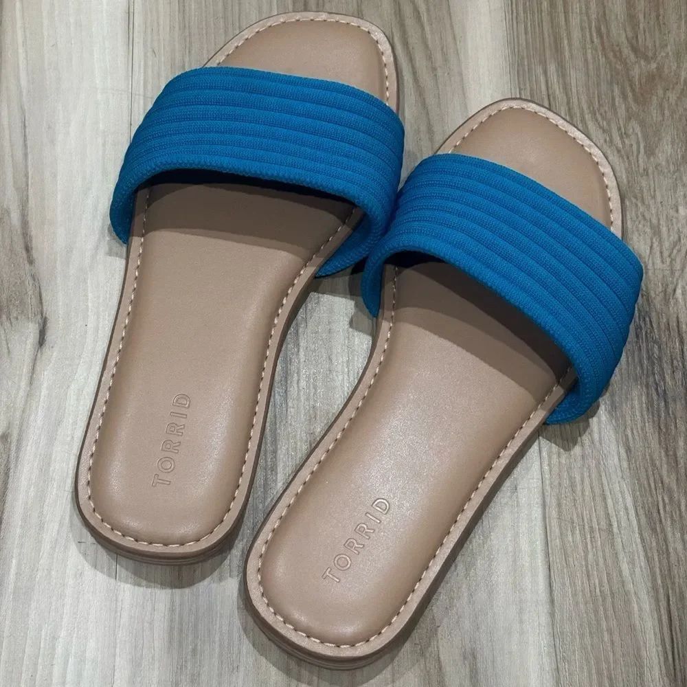 Torrid Knit Banded Slide Sandals Women’s 10.5WW